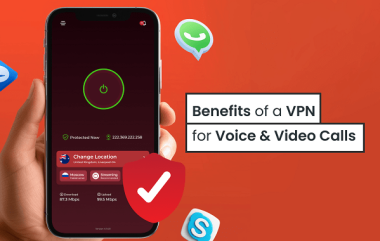 voice and video call with a vpn